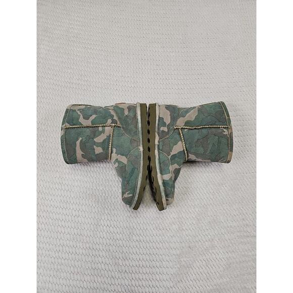 Bearpaw Boots Girls Size 3 Camoflauge Slip On Fur Lined - Picture 5 of 9